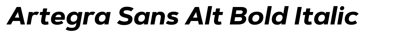 Artegra Sans Alt Bold Italic